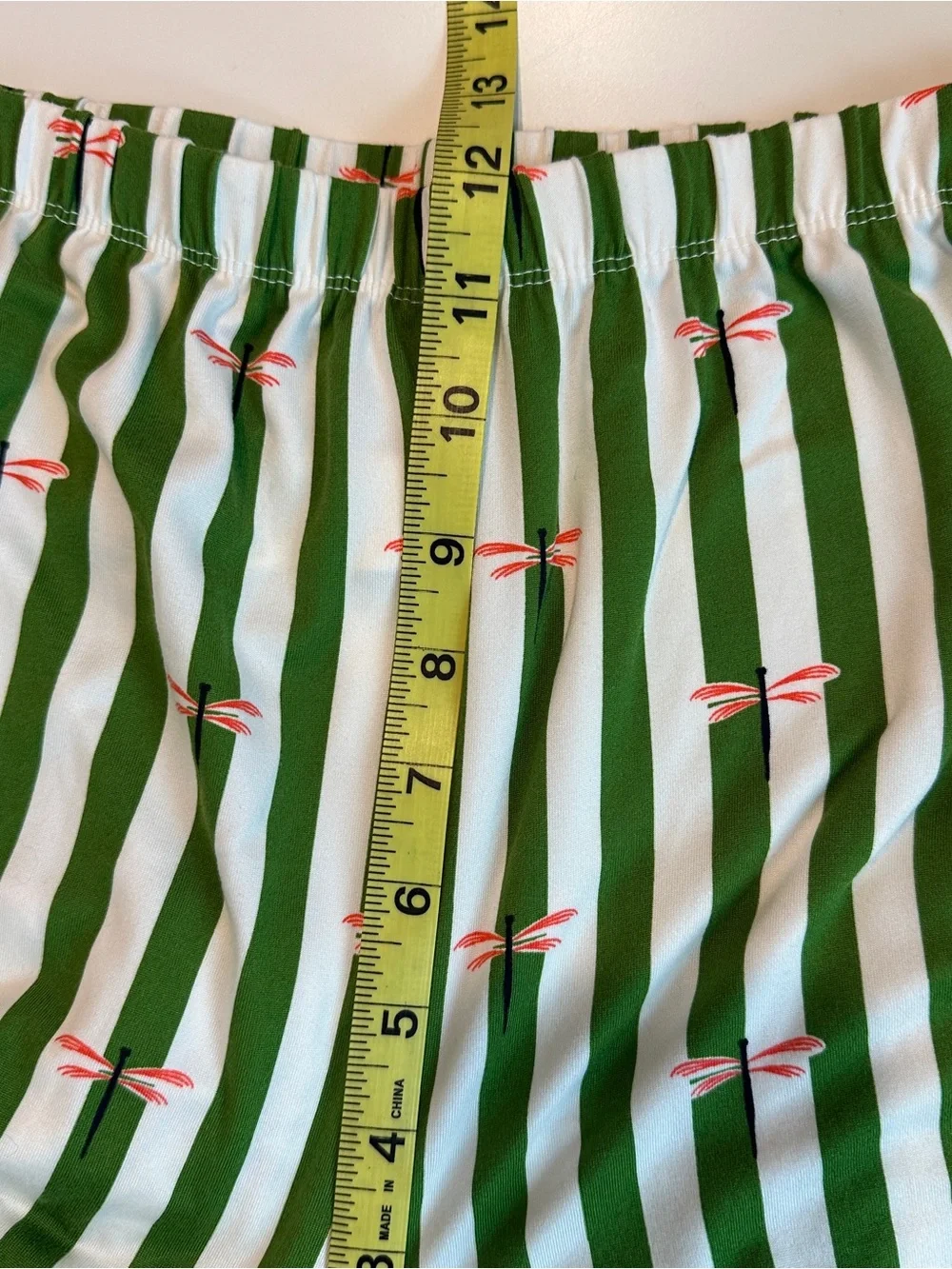kate spade Green and White Striped Pajama Set Sz XL